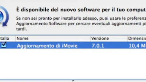 Rilasciato l'update 7.0.1 di iMovie