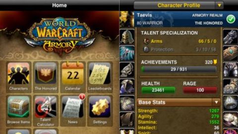 E' uscita la prima applicazione ufficiale World of Warcraft per iPhone