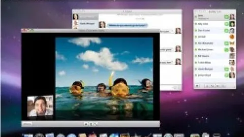 iChat AV 4: condividere file e scrivania