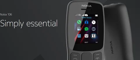 Nokia 106, feature phone essenziale