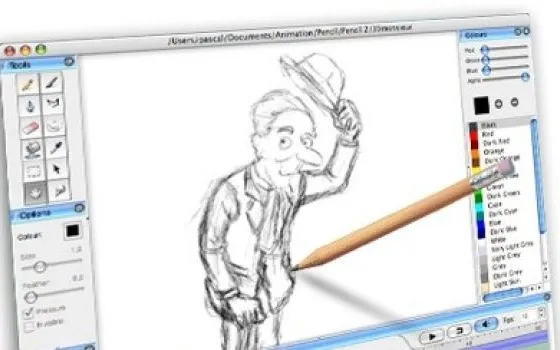 Pencil: applicazione gratuita per disegno e  animazione
