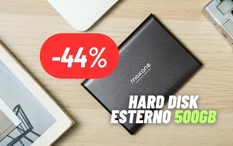 Aggiungi 500GB ai tuoi dispositivi: Hard Disk Esterno in MAXI SCONTO