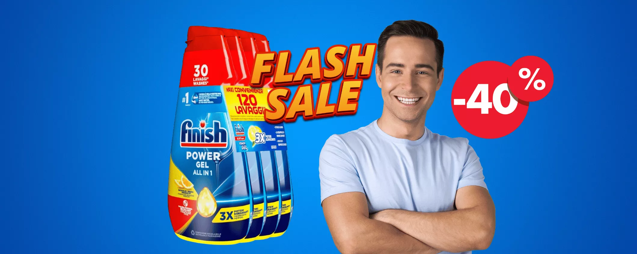 Finish Powergel a SOLI 13 per 24h? OCCASIONE del momento su Amazon