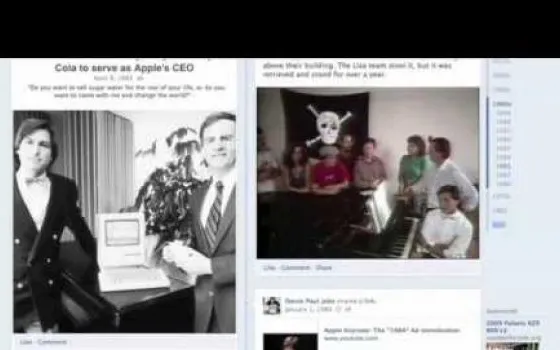 La vita di Steve Jobs in una Timeline di Facebook