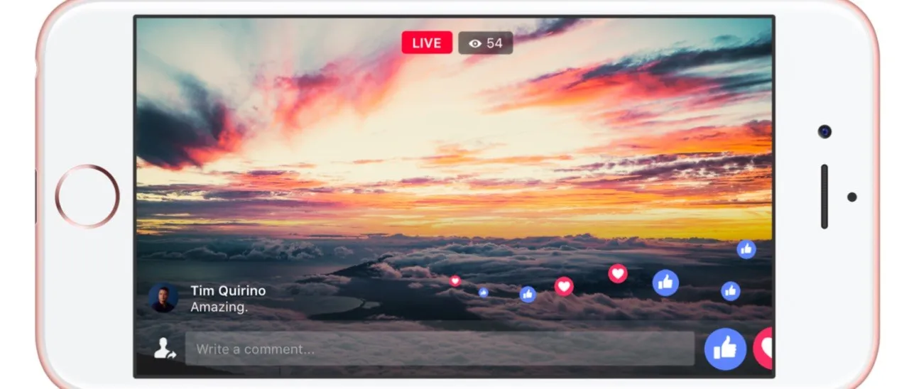 Facebook Live nasconde le reazioni e i commenti