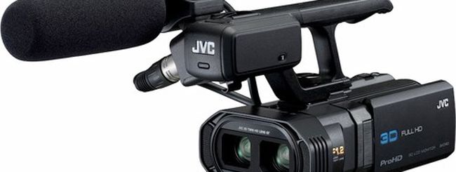 JVC GY-HMZ1, videocamera 3D per professionisti