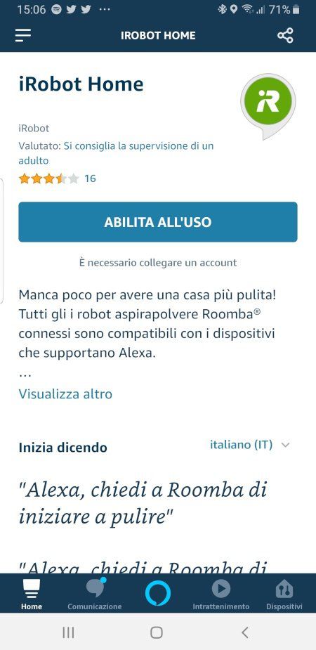 Alexa pulisce la casa con iRobot Roomba
