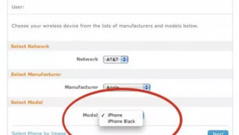 iPhone disponibile anche in nero da AT&T?