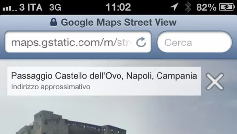 Street View disponibile nella webapp mobile di Google Maps