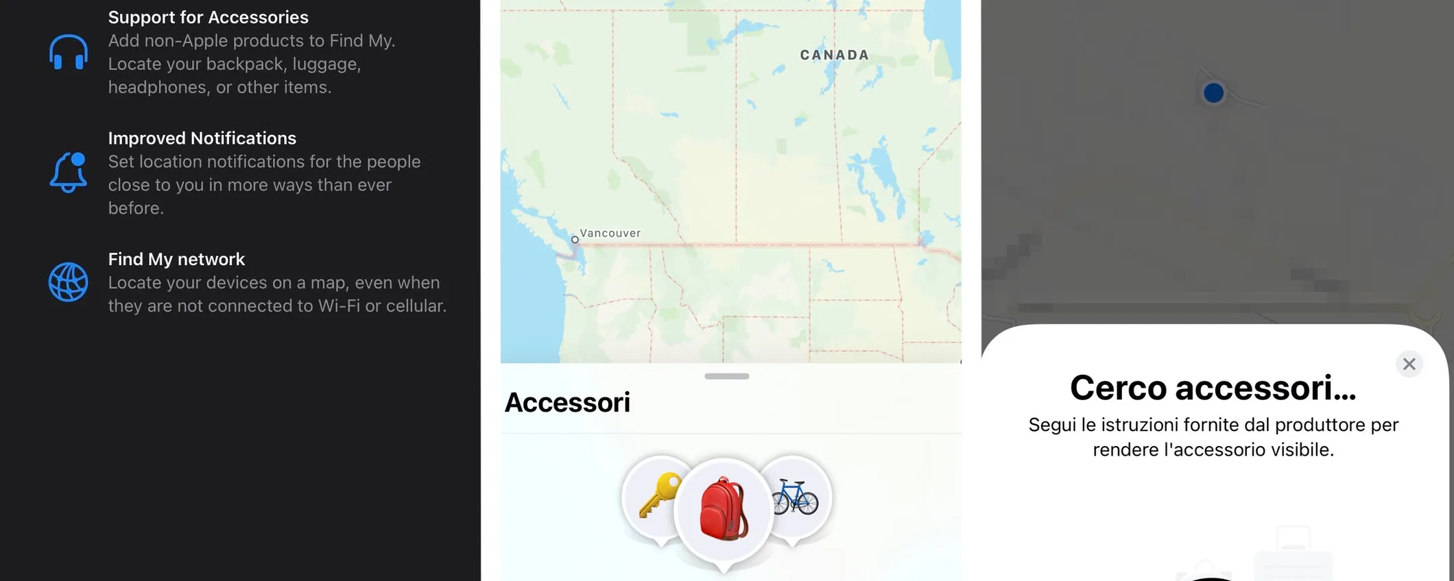iOS 14.5: Supporto portachiavi e cuffie in app Dov'è