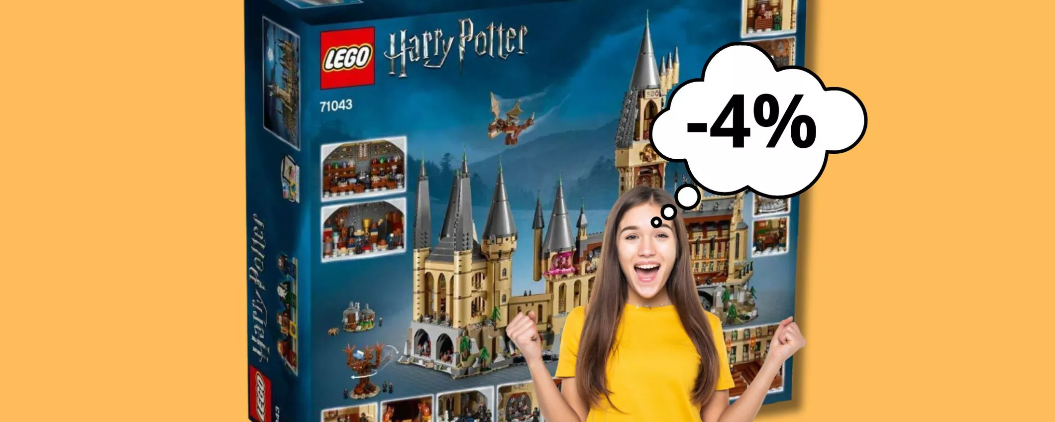 Costruisci il magico Castello di Hogwards del mitico film di Harry Potter! Lego in OFFERTA a un prezzo imperdibile