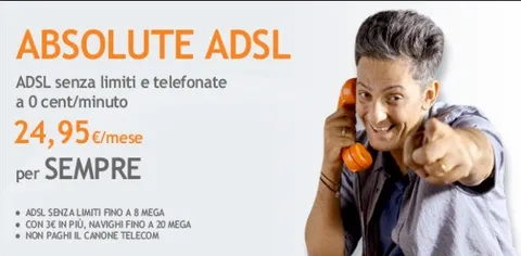 Absolute ADSL e All Inclusive scontate per sempre