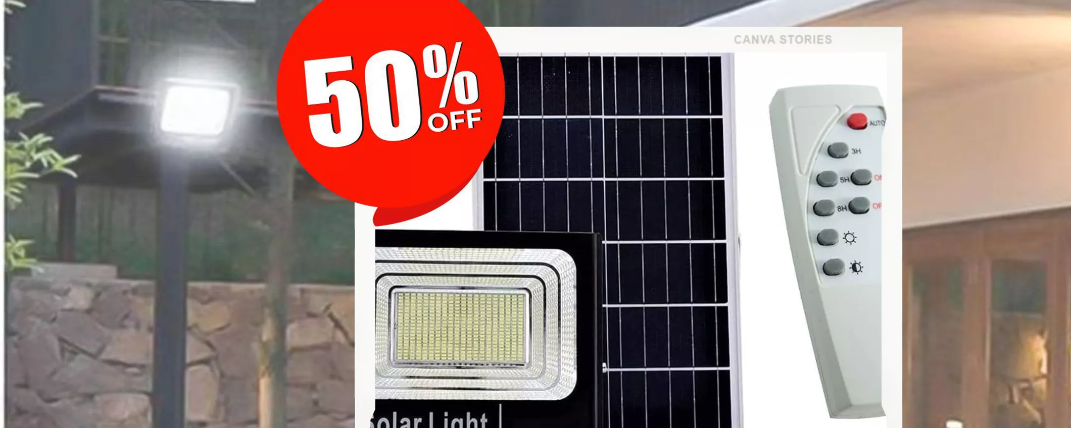 METà PREZZO (-50%): Faretto LED con Pannello Solare e Sensore Crepuscolare!