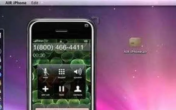 AIR iPhone: l'iPhone virtuale sulla Scrivania