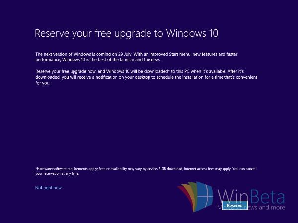 Windows 10, l'upgrade si prenota anche sui nuovi PC