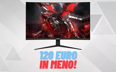 MSI monitor da gaming curvo, 120€ in meno su un dispositivo SUPER