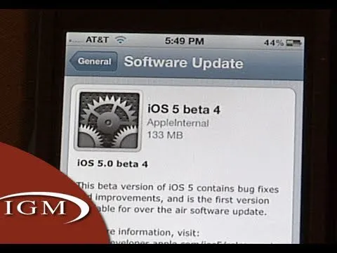New iOS 5 Wireless/OTA and Delta Updates (Preview)