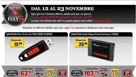 Mediaworld Xdays: ogni giorno offerte esclusive sino al 23 novembre