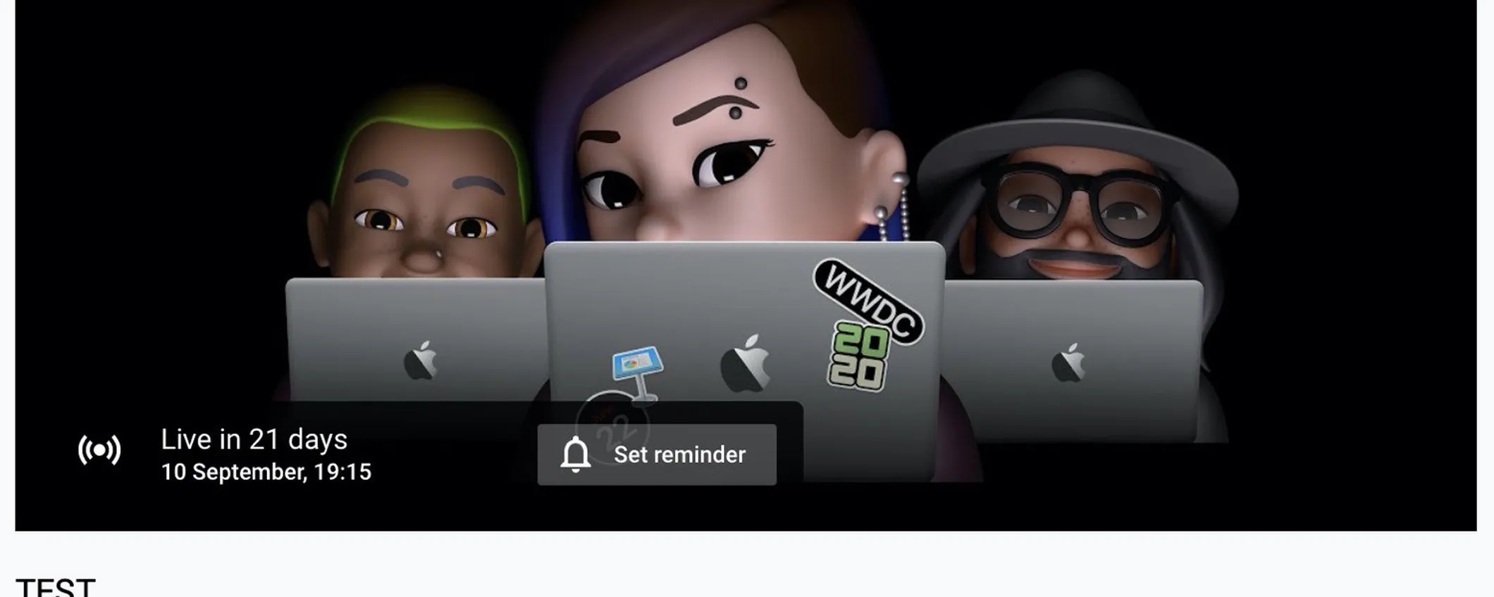 Evento Apple il 10 settembre? C'era un Live su Youtube