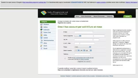 Italia-Programmi.net chiede soldi porta a porta 