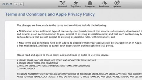 Le nuove condizioni di iTunes permettono i periodi di prova gratuita