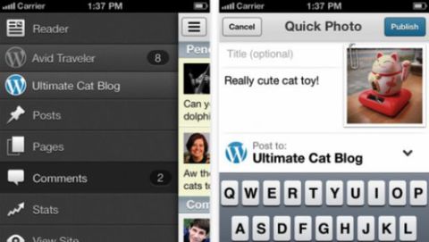 WordPress aggiorna la sua app iOS