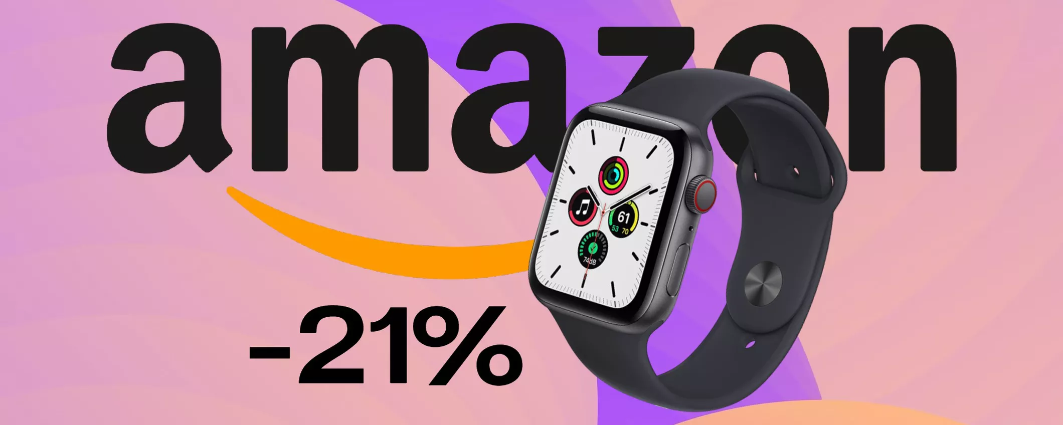 Apple Watch SE 44mm GPS+Cellular in SUPER PROMO su Amazon (-21%)