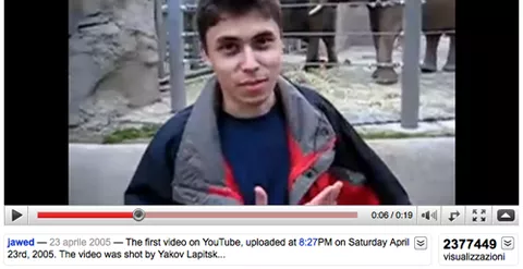 Cinque anni fa appariva su YouTube il primo video