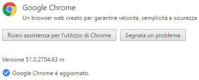L'edizione desktop di Chrome è stata aggiornata alla versione 51