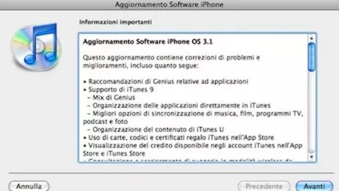 Le novità di iPhone OS 3.1