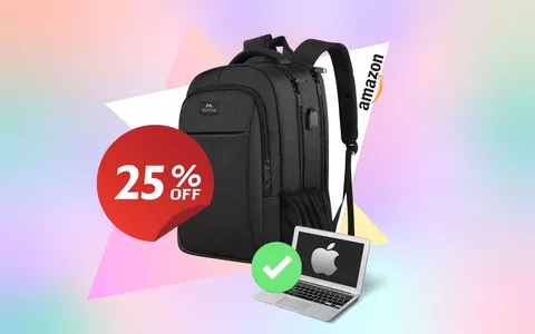Portabilità e convenienza: zaino per MacBook solo 29€ su Amazon