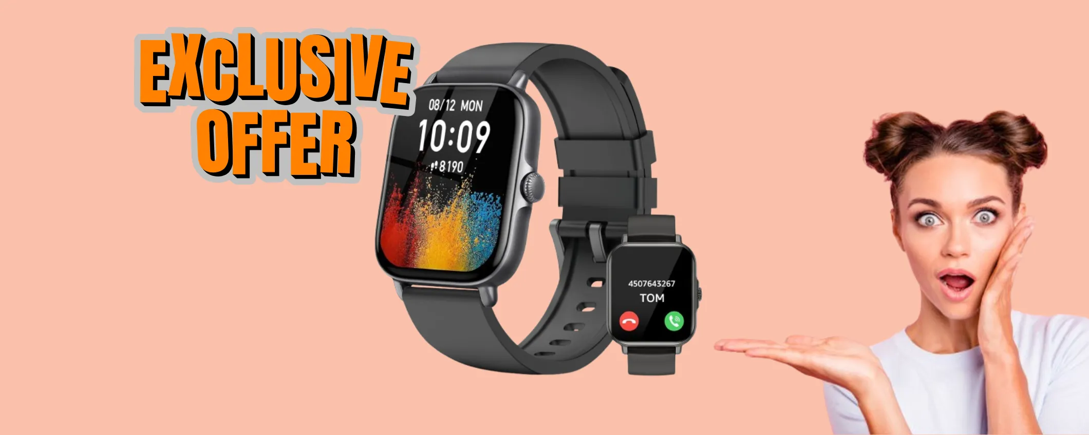 Smartwatch unisex praticamente regalato su Amazon: sconto folle del -81%
