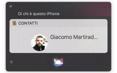 iPhone perso: chiedere a Siri chi è il proprietario