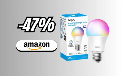 Lampadina smart compatibile con Alexa e Google Home (-47%)