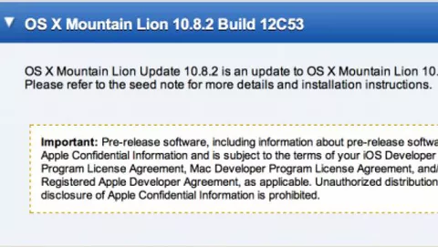 Ancora una build di OS X 10.8.2: ci siamo quasi