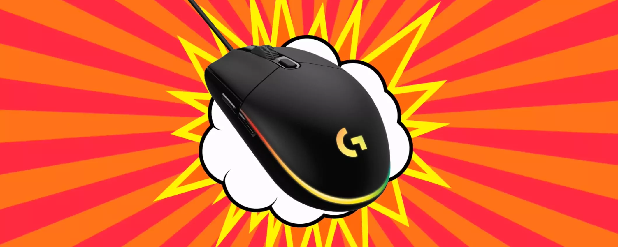 SOLO 22 EURO per il Mouse da Gaming Logitech con illuminazione RGB