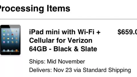 iPad mini 4G LTE in vendita dal 23 novembre