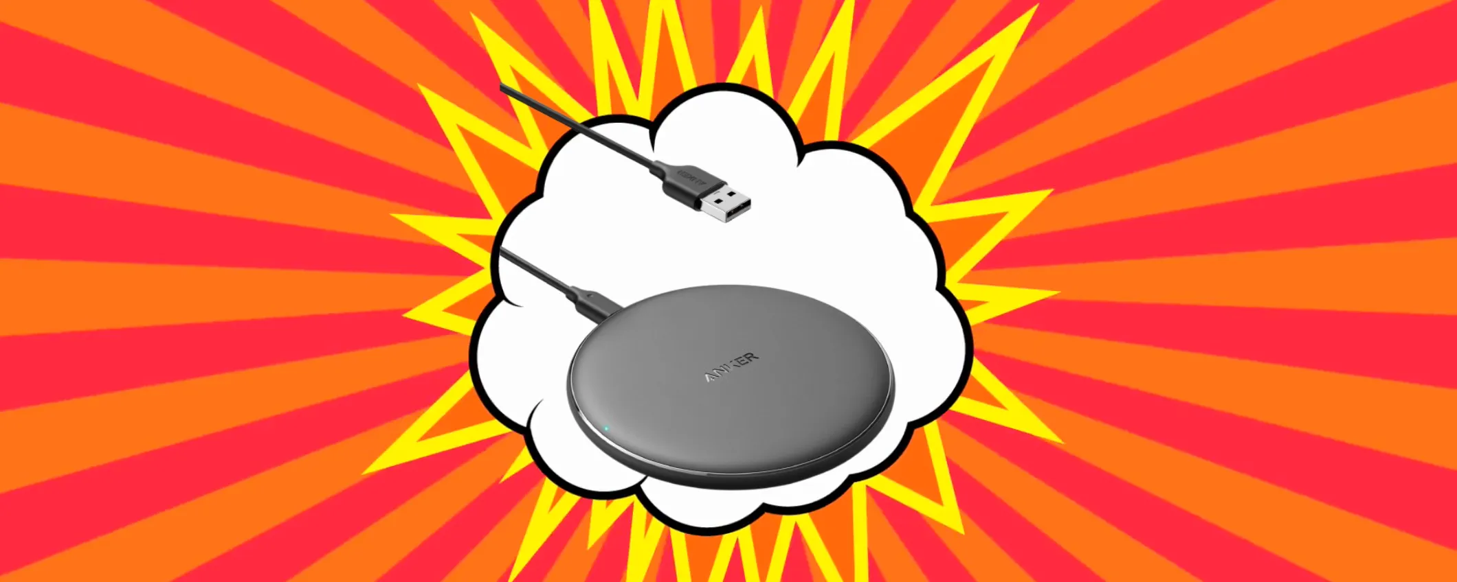 Solo 11€ per il Caricatore wireless Anker: applica il coupon sconto di Amazon