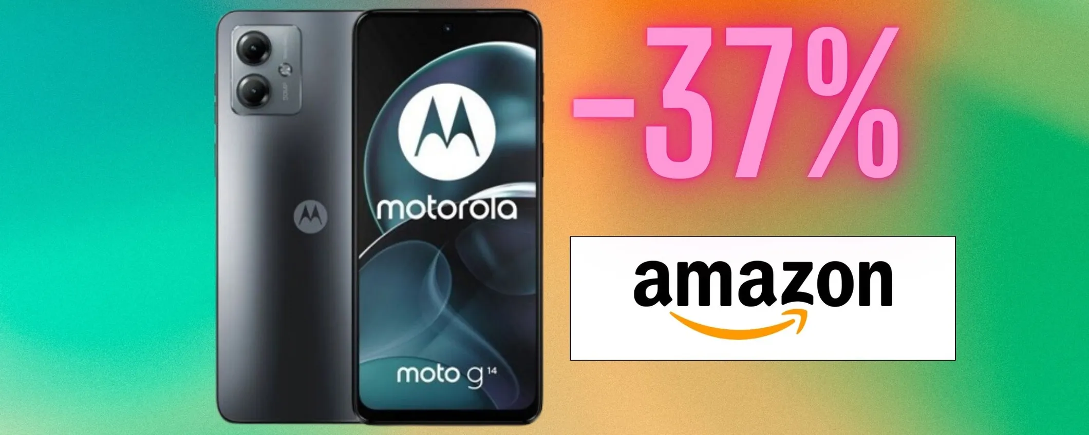 Motorola G14: smartphone 5G con fotocamera da 50Mp (-37%!)