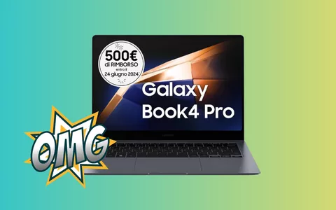 Samsung Galaxy Book4 Pro: Cashback di 500 EURO sul laptop PIU' INNOVATIVO