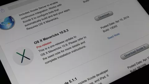 OS X 10.9.3, versione definitiva quasi pronta e rilascio pubblico imminente