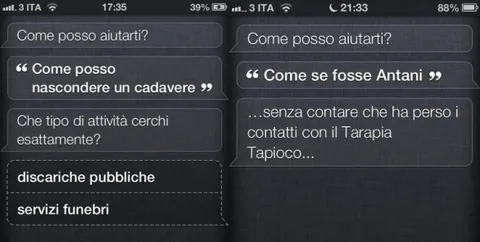 Scambio di battute con Siri