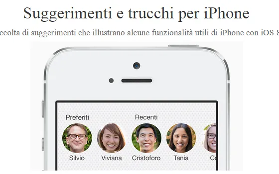 iOS 8 svela suggerimenti e trucchi con un'app