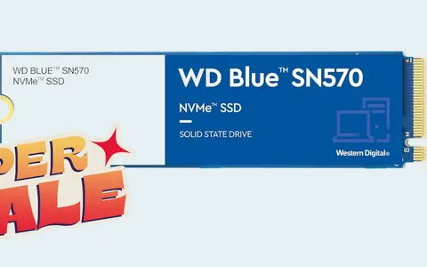 Occasione unica: SSD WD Blue da 1TB a quasi metà prezzo (-44%)