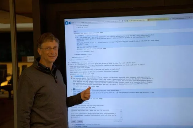 Bill Gates - Display touch Windows 8