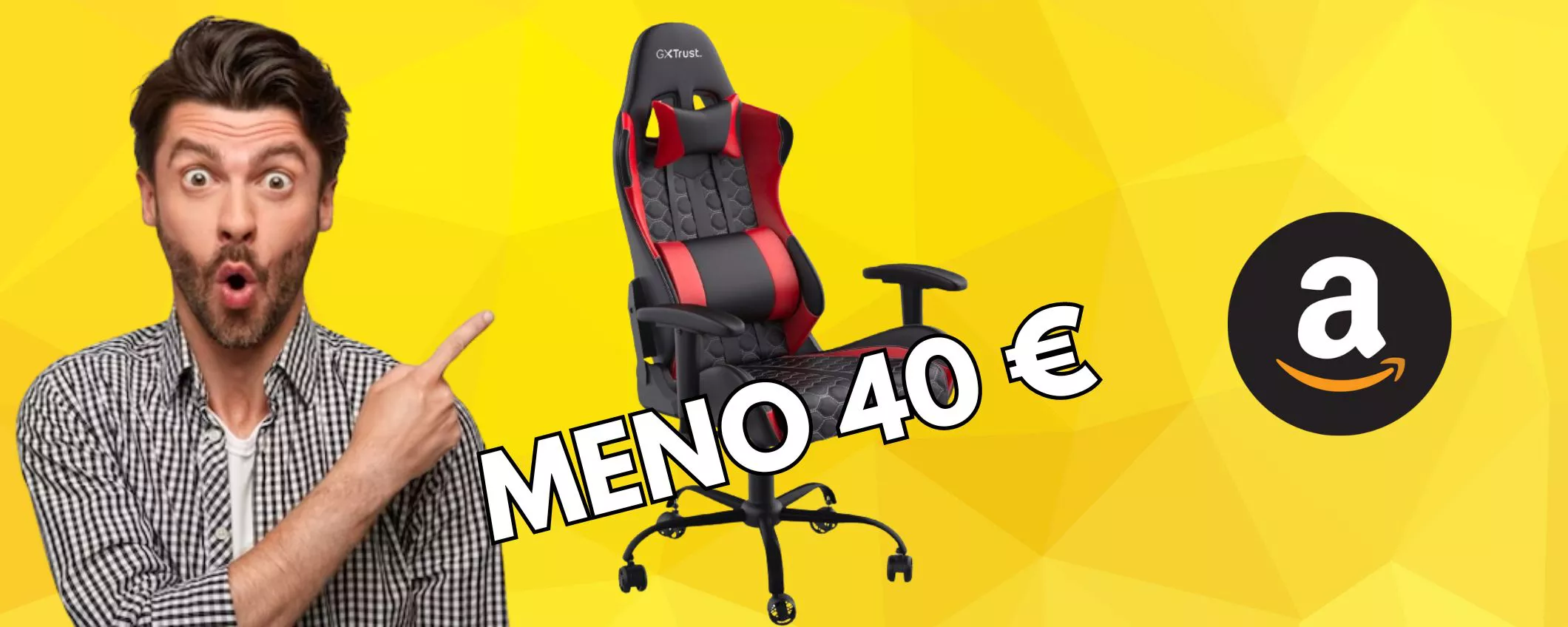 Sedia Gaming Trust, il prezzo crolla! La porti a casa con uno sconto di 40 euro!