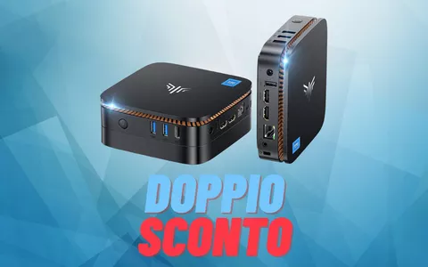 NiPoGi Mini PC Win 11 Pro, 16 GB RAM 1TB SSD in DOPPIO SCONTO