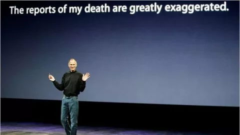 Steve Jobs continua a lavorare... da casa