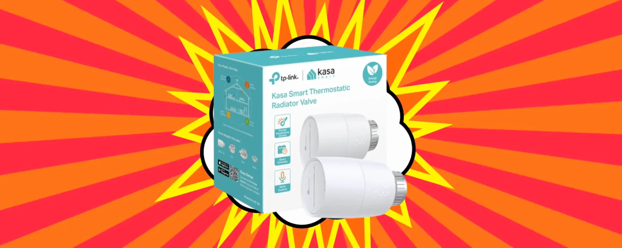 Termostato sotto controllo con la Valvola intelligente TP-Link in offerta speciale