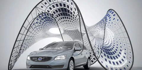 Volvo inventa la ricarica con pannelli solari